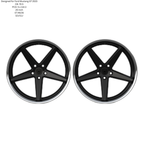 Ford Mustang GT 2 Piece Forged Wheel Elgazo (Price Per Rim)