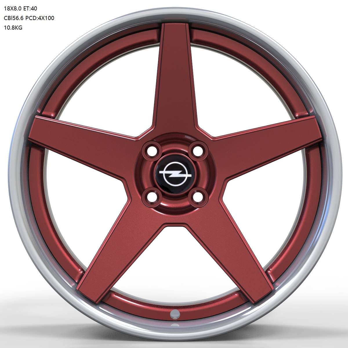 Opel Corsa Utility  2 Piece Forged 2 Colour Wheel Cinzano (Price Per Rim)