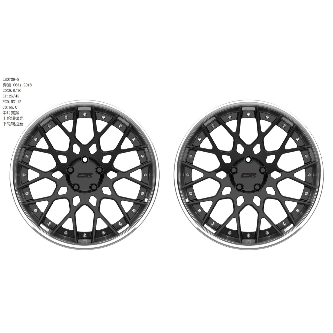 Merc C63  Forged Wheel Three Piece Algoa (priced per wheel)