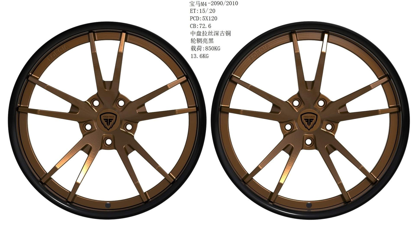 Andorra Forged Two Piece Wheel Forgia (Priced Per Wheel)